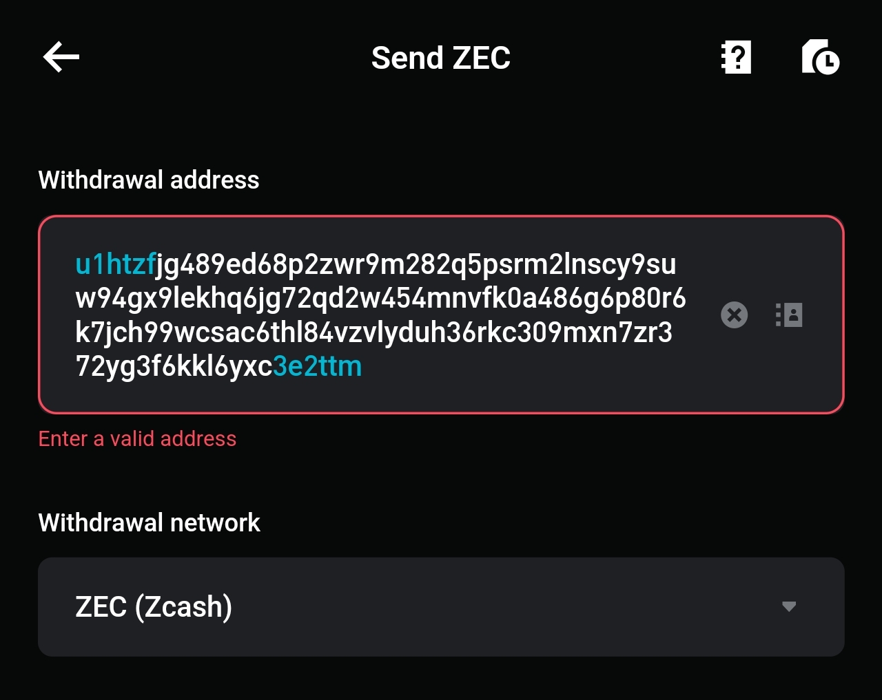Screenshot of the Full UA form check