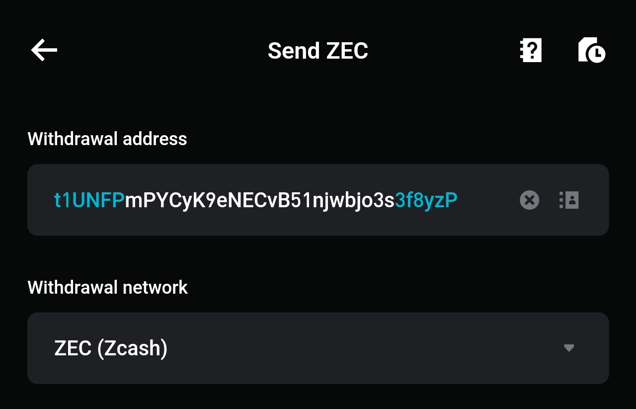 Screenshot of the Transparent form check